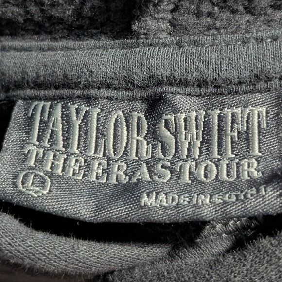 Taylor Swift The Eras Tour Through London Hoodie Sweatshirt Black Women's Large - Picture 9 of 10